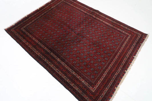 149 x 198 cm | Belgic Tribal Hand Knotted Wool Carpet