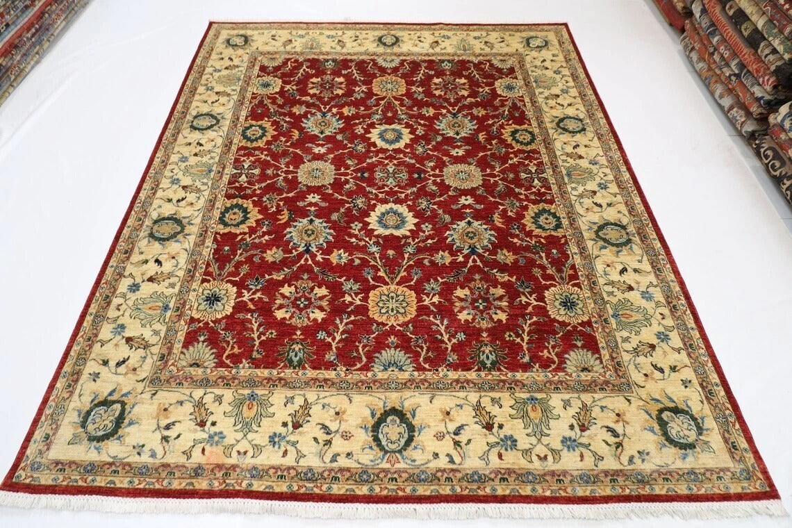 248 x 301 cm | Chobi Afghan Tribal Hand Knotted Carpet