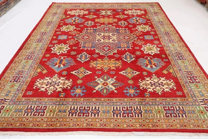 245 x 304 cm | Kazak Yakkish Afghan Tribal Hand Knotted Carpet