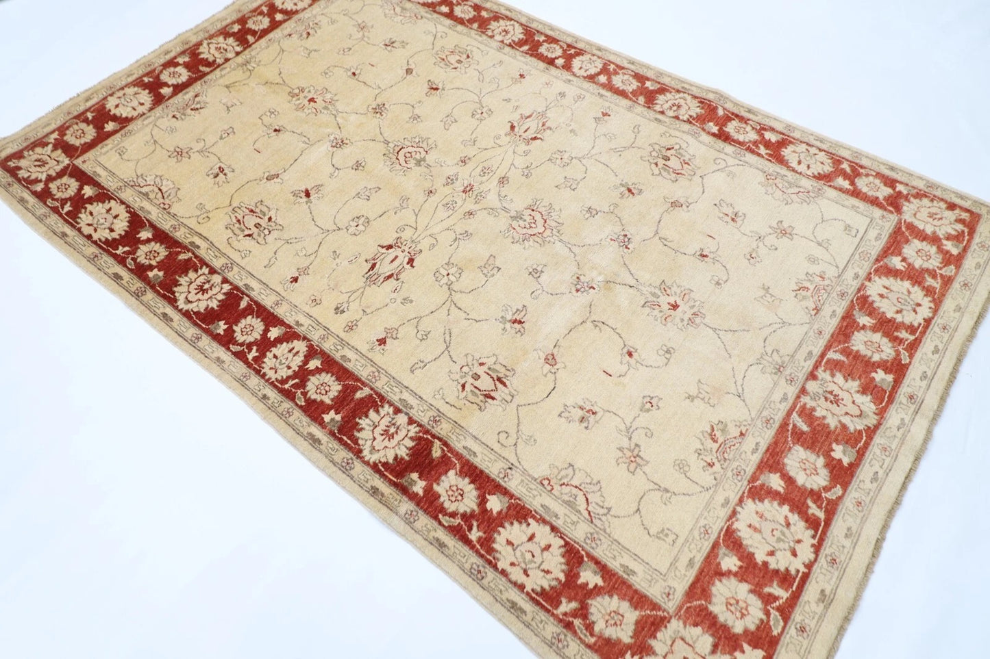 157 x 244 cm | Chobi Afghan Tribal Hand Knotted Veg Dye Wool Carpet