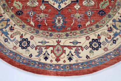 247 x 250 cm | Medallion Afghan Tribal Hand Knotted Wool Carpet