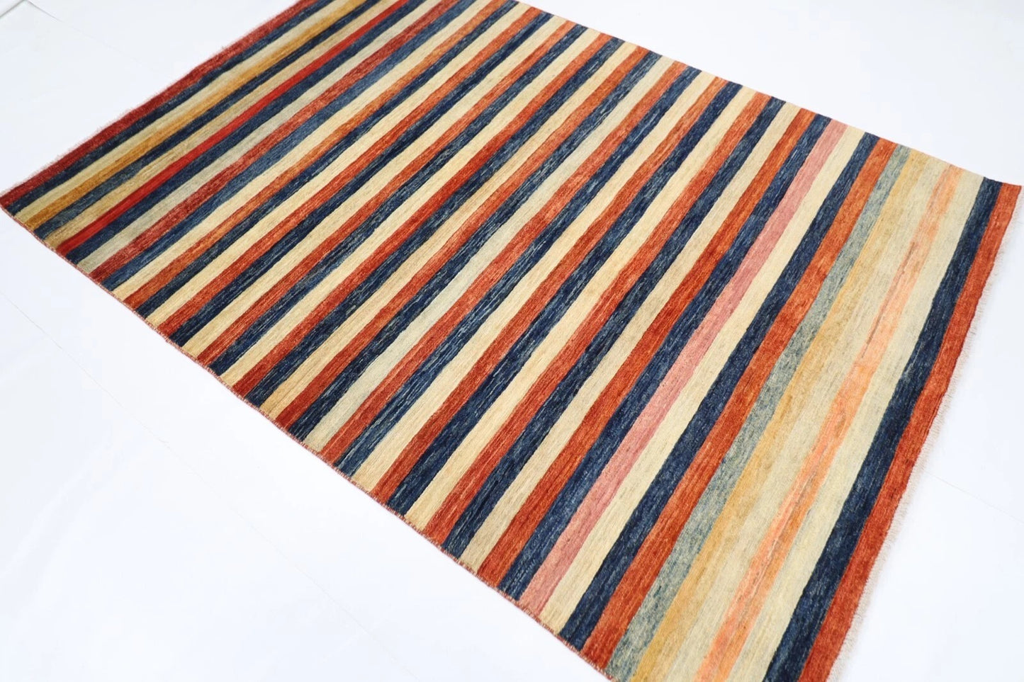 167 x 240 cm | Gabbeh Afghan Tribal Hand Knotted Veg Dye Wool Carpet