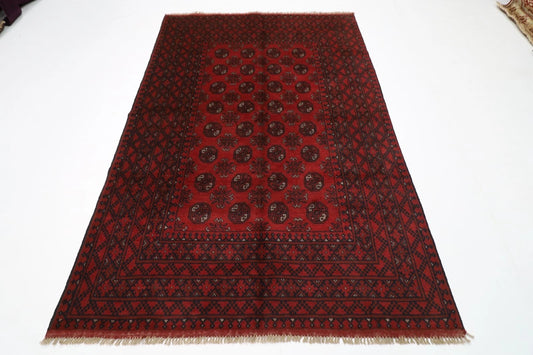 156 x 238 cm | Akja Bokhara Tribal Hand Knotted Veg Dye Wool Carpet