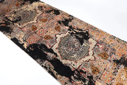 103 x 296 cm | Abstract Afghan Tribal Hand Knotted Wool Runner