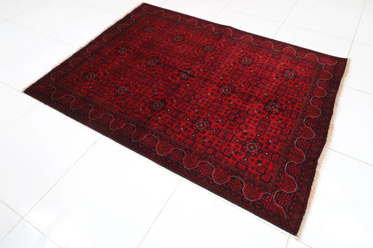 152 x 202 cm | Belgic Tribal Hand Knotted Wool Carpet