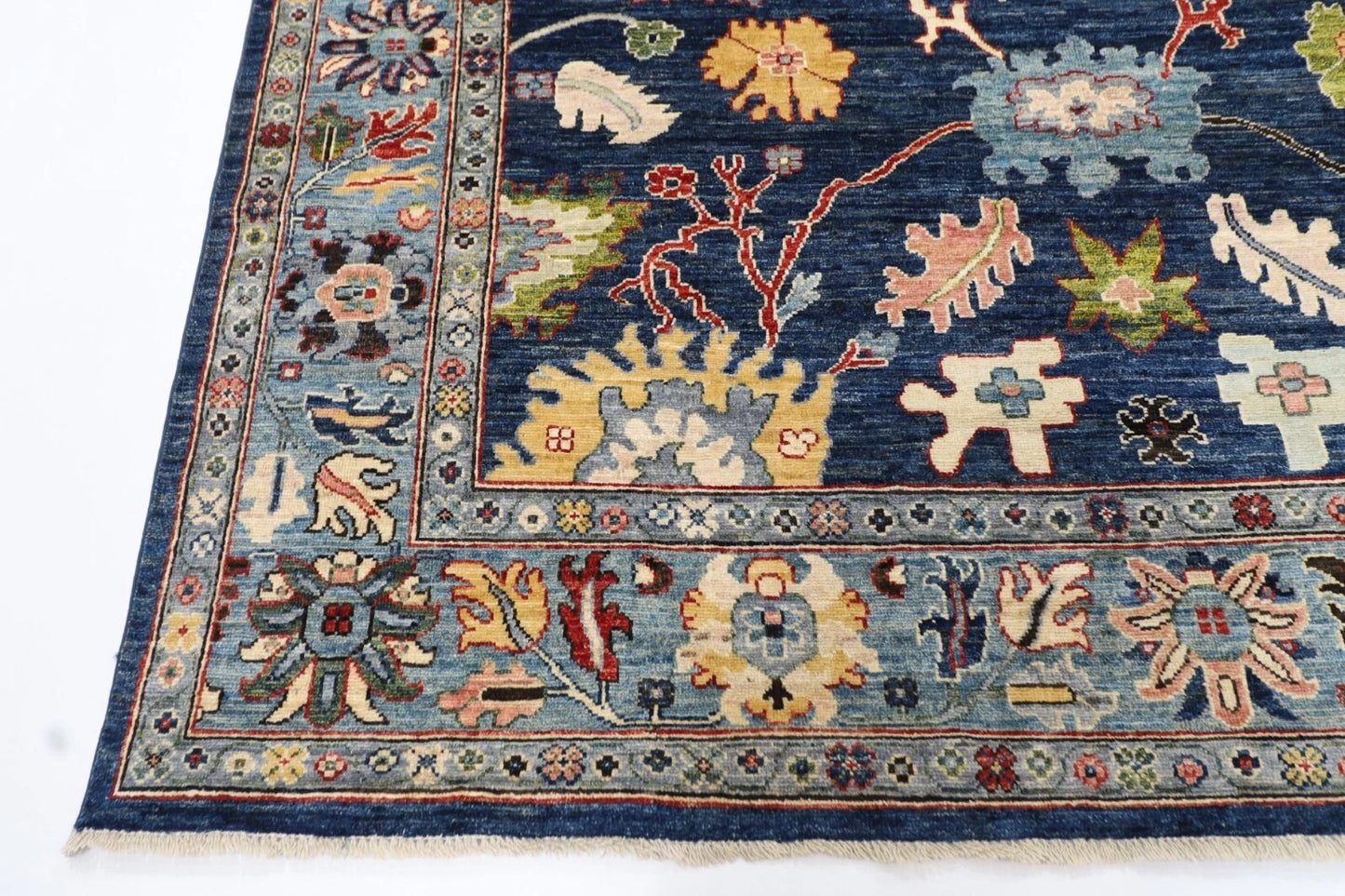 253 x 312 cm | Oushak Afghan Tribal Hand Knotted Carpet