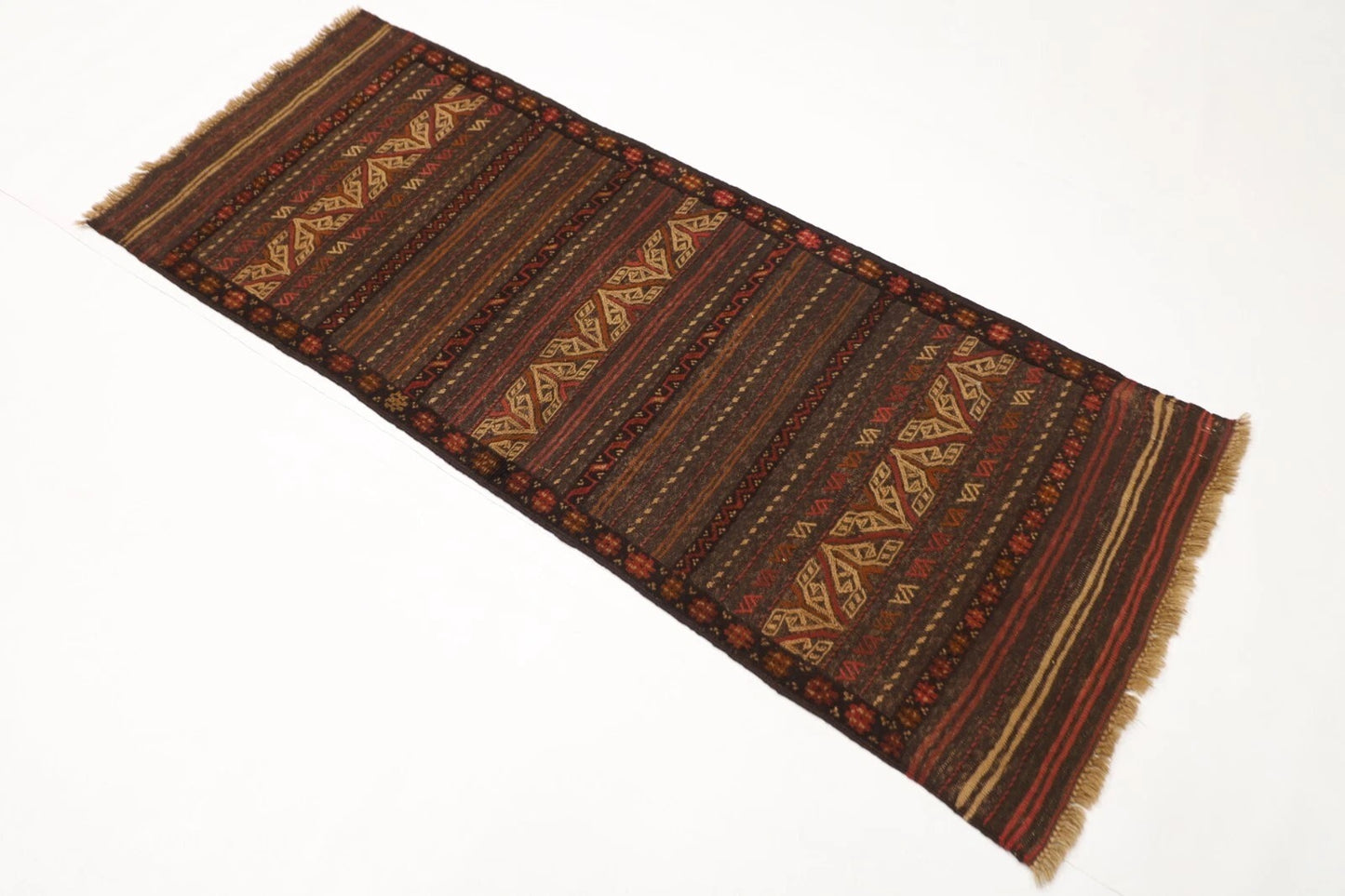 68 x 172 cm | Kilim Afghan Tribal Hand Knotted Wool Runner