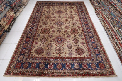 317 x 435 cm | Kazak Afghan Tribal Hand Knotted Carpet
