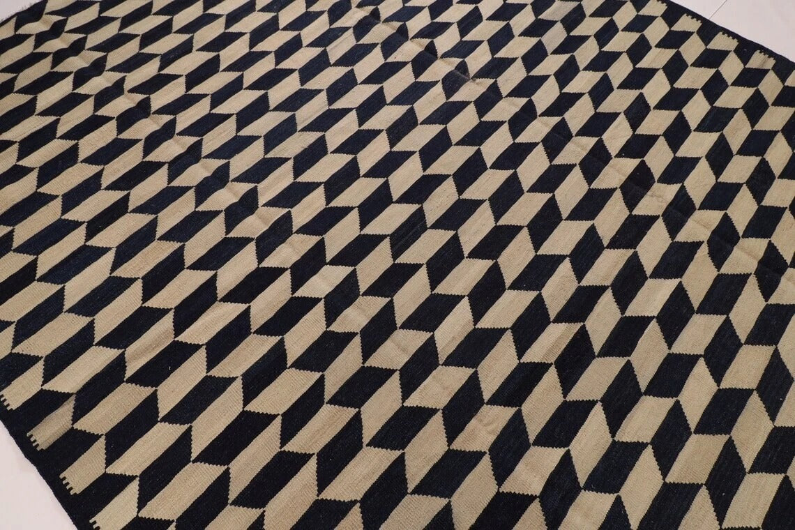 252 x 295 cm | Flat Weaved Afghan Tribal Hand Knotted Kilim