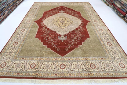 274 x 370 cm | Fine Heriz Tribal Hand Knotted Carpet
