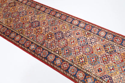 80 x 268 cm | Shawl Afghan Tribal Hand Knotted Wool Runner
