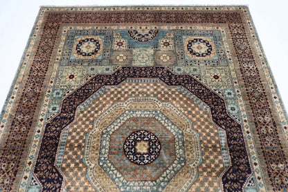 151 x 210 cm | Mamluk Afghan Tribal Hand Knotted Veg Dye Wool carpet