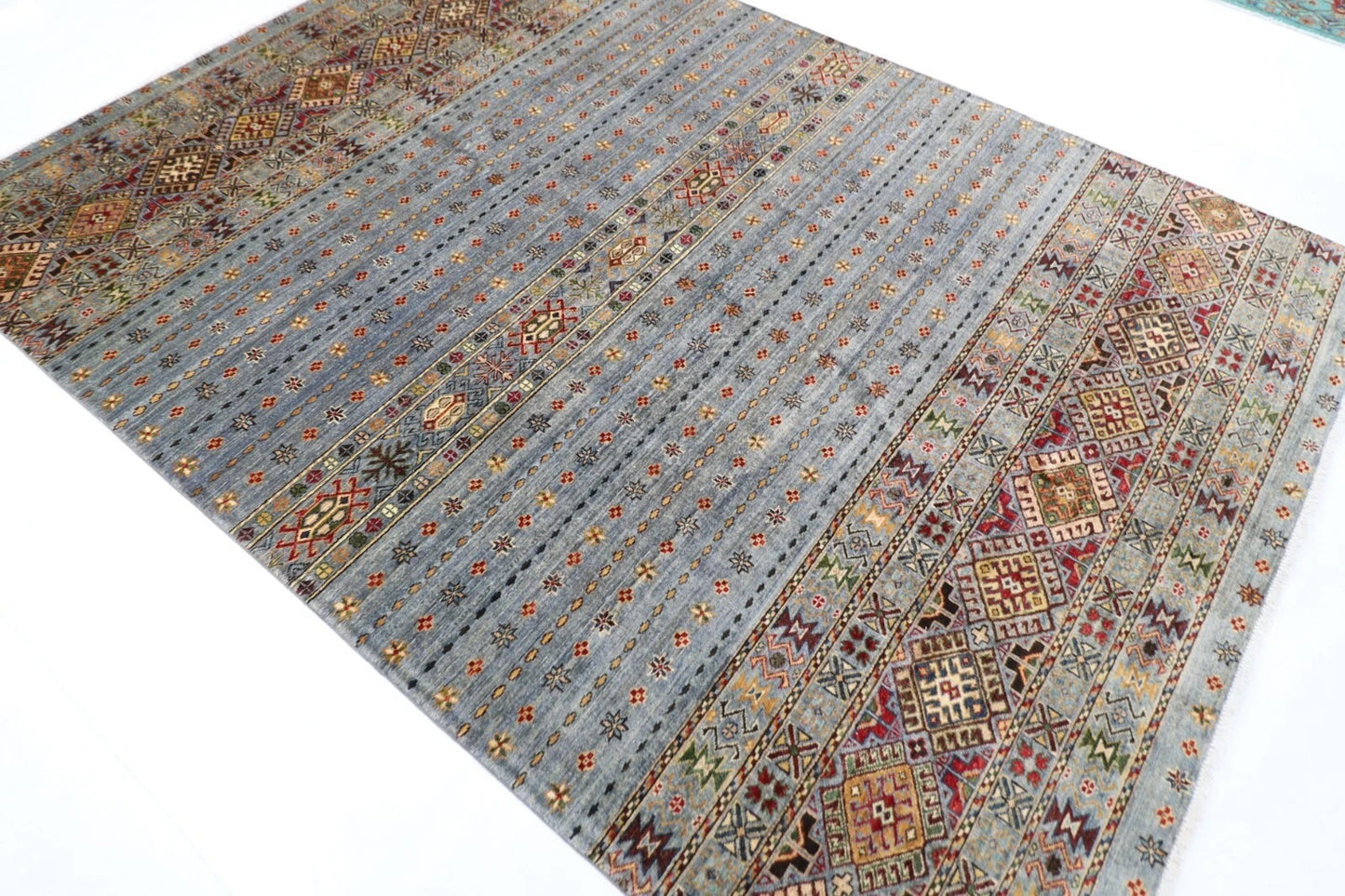 207 x 286 cm | Khorjun Afghan Tribal Hand Knotted Carpet