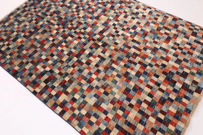149 x 204 cm | Gabbeh Afghan Tribal Hand Knotted Veg Dye Wool Carpet