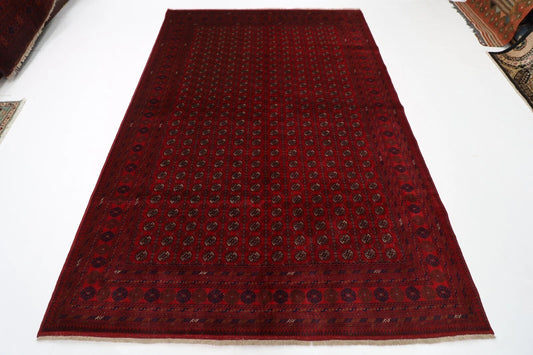 202 x 292 cm | Fine Mori Bokhara Afghan Tribal Hand Knotted Carpet