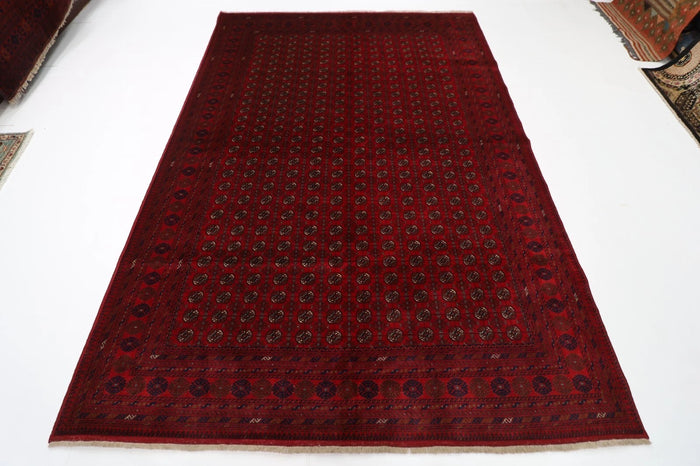 202 x 292 cm | Fine Mori Bokhara Afghan Tribal Hand Knotted Carpet