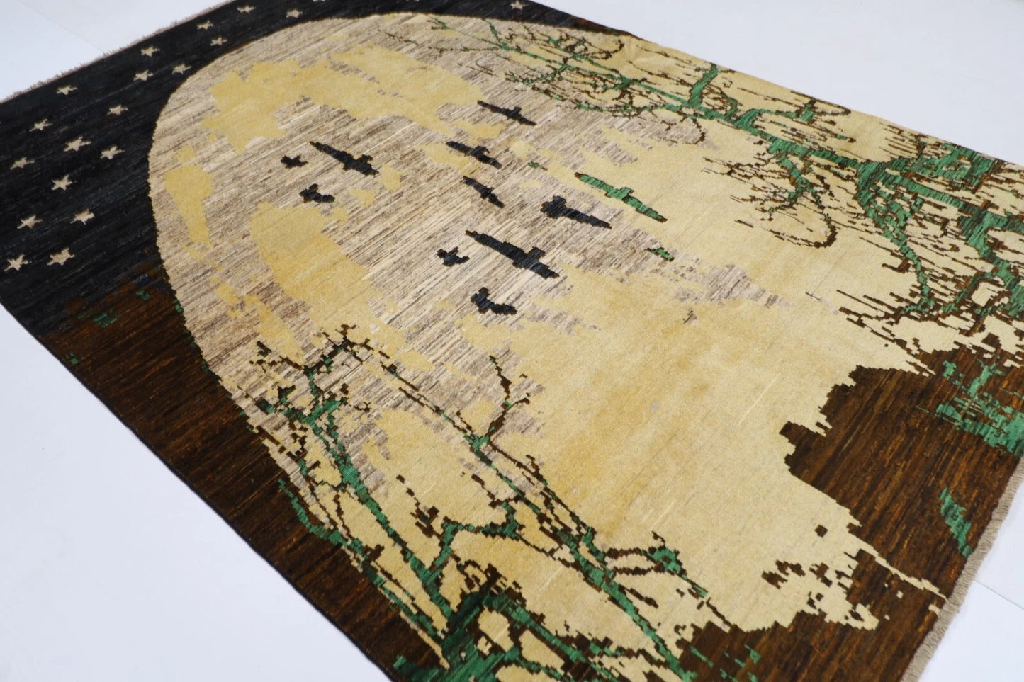203 x 293 cm | Gabbeh Afghan Tribal Hand Knotted Carpet