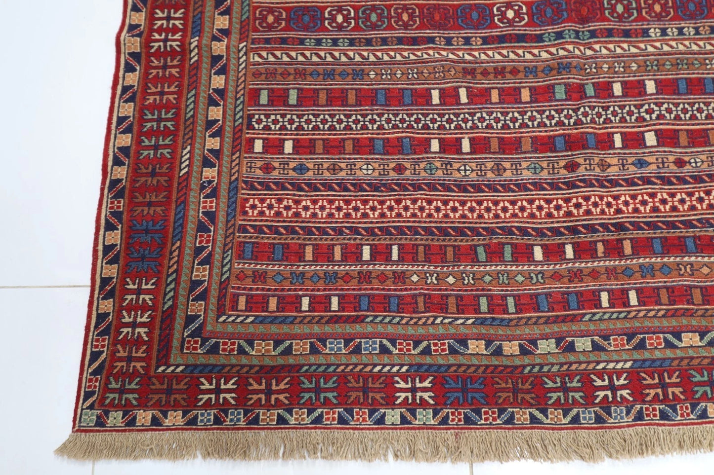 183 x 298 cm | Flat Weaved Kilim Tribal Hand Knotted Carpet