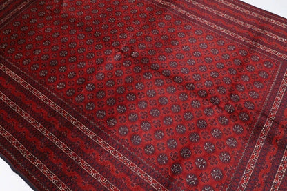 198 x 290 cm | Bokhara Afghan Tribal Hand Knotted Carpet