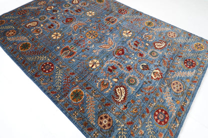 198 x 297 cm | Suzani Afghan Tribal Hand Knotted Carpet