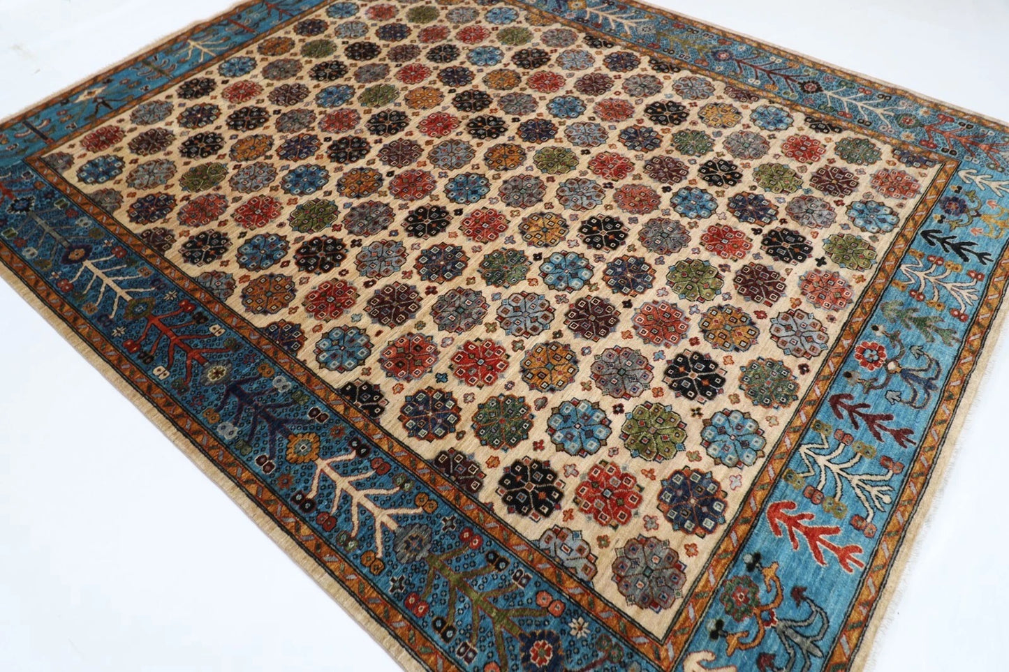244 x 300 cm | Gul Bahar Afghan Tribal Hand Knotted Carpet