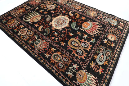 197 x 273 cm | Suzani Afghan Tribal Hand Knotted Carpet