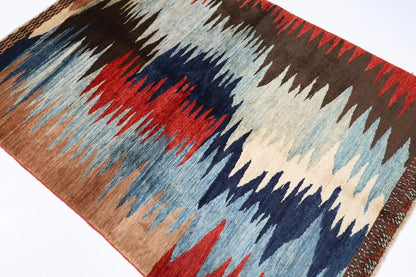 130 x 184 cm | Gabbeh Afghan Tribal Hand Knotted Veg Dye Wool carpet