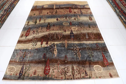 242 x 300 cm | Landscape Afghan Tribal Hand Knotted Carpet