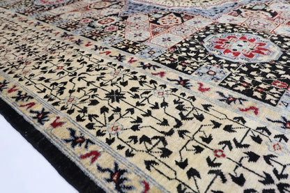 276 x 371 cm | Mamluk Afghan Hand Knotted Carpet