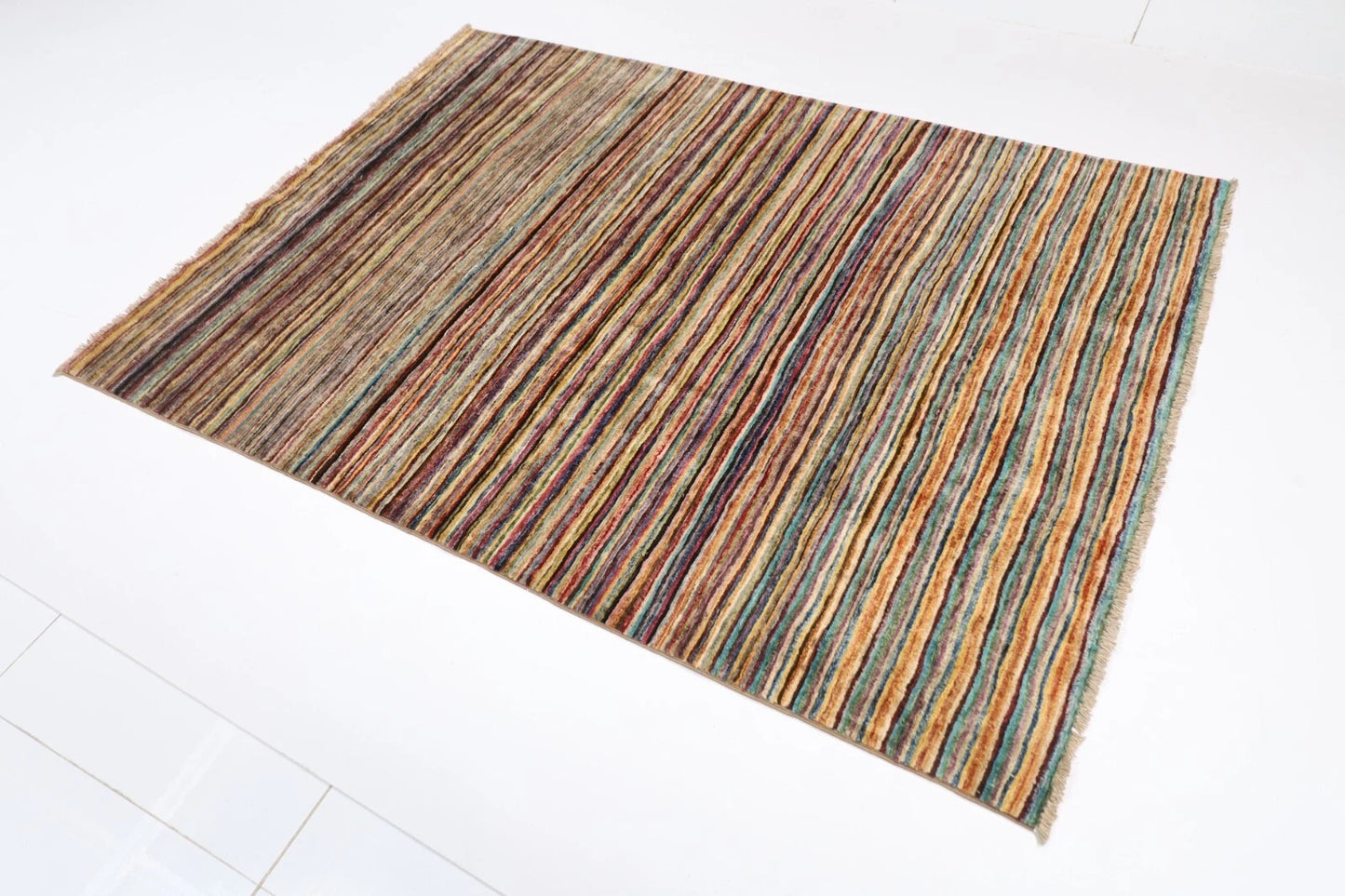 142 x 195 cm | Gabbeh Afghan Tribal Hand Knotted Veg Dye Wool carpet