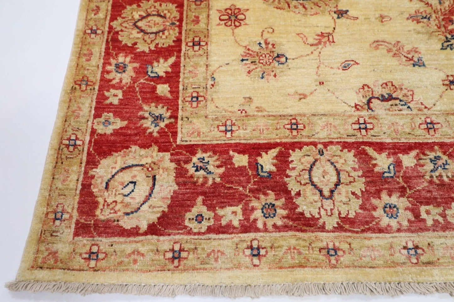 177 x 241 cm | Chobi Afghan Tribal Hand Knotted Veg Dye Wool Carpet
