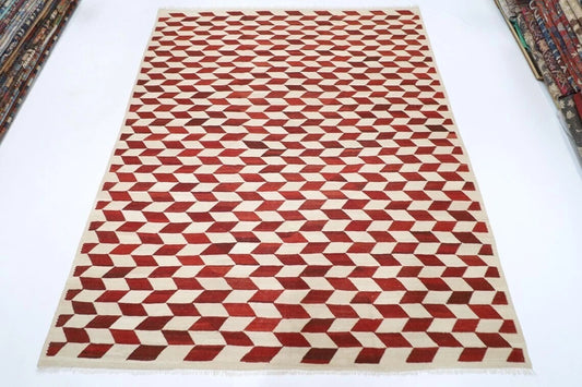 252 x 295 cm | Flat Weaved Afghan Tribal Hand Knotted Kilim