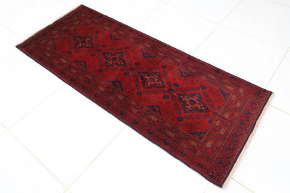 80 x 196 cm | Khal Mohammadi Afghan Tribal Hand Knotted Wool Runner