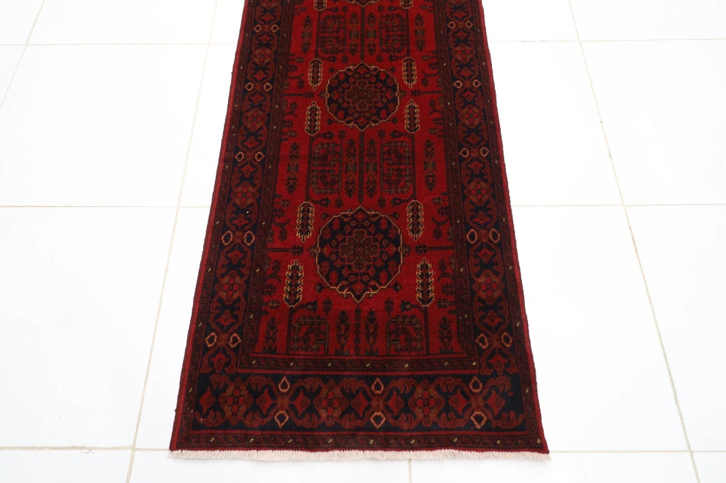 82 x 491 cm | Khal Mohammadi Afghan Tribal Hand Knotted Wool Runner