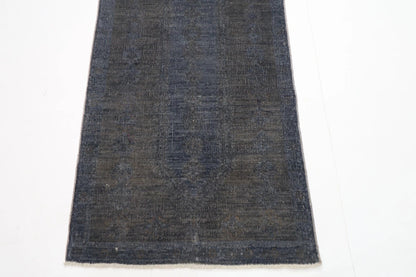 80 x 274 cm | Grey Afghan Tribal Hand Knotted Wool Runner