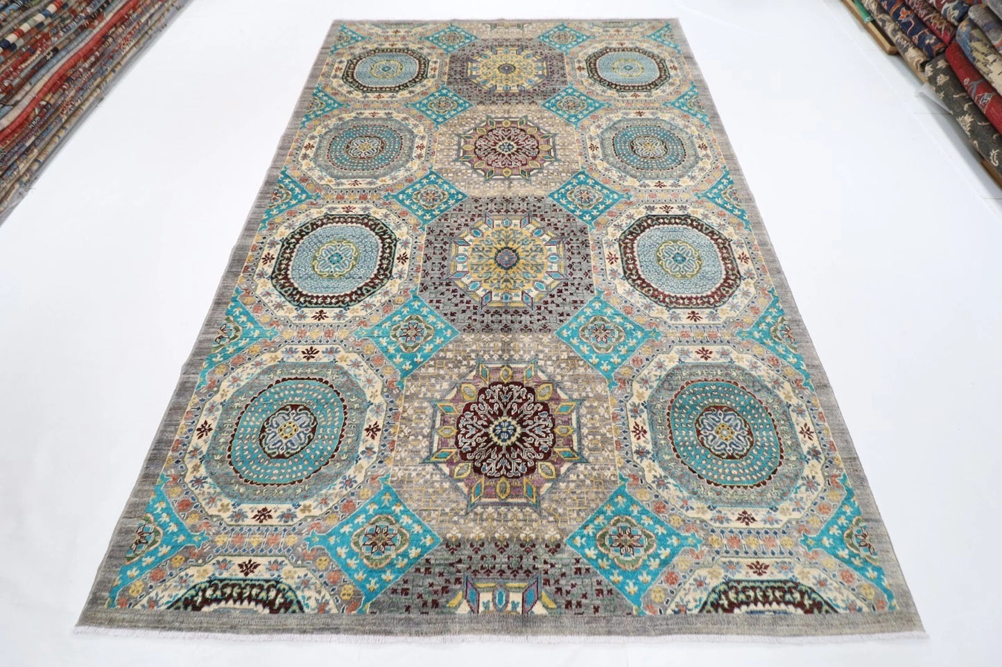 203 x 306 cm | Mamluk Afghan Tribal Hand Knotted Carpet