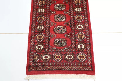 65 x 192 cm | Bokhara Afghan Tribal Hand Knotted Wool Runner