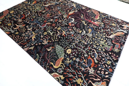 205 x 298 cm | Birds Afghan Tribal Hand Knotted Carpet