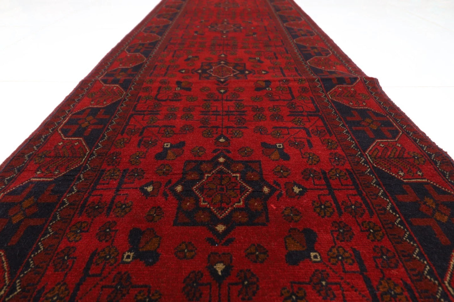 80 x 492 cm | Khal Mohammadi Afghan Tribal Hand Knotted Wool Runner