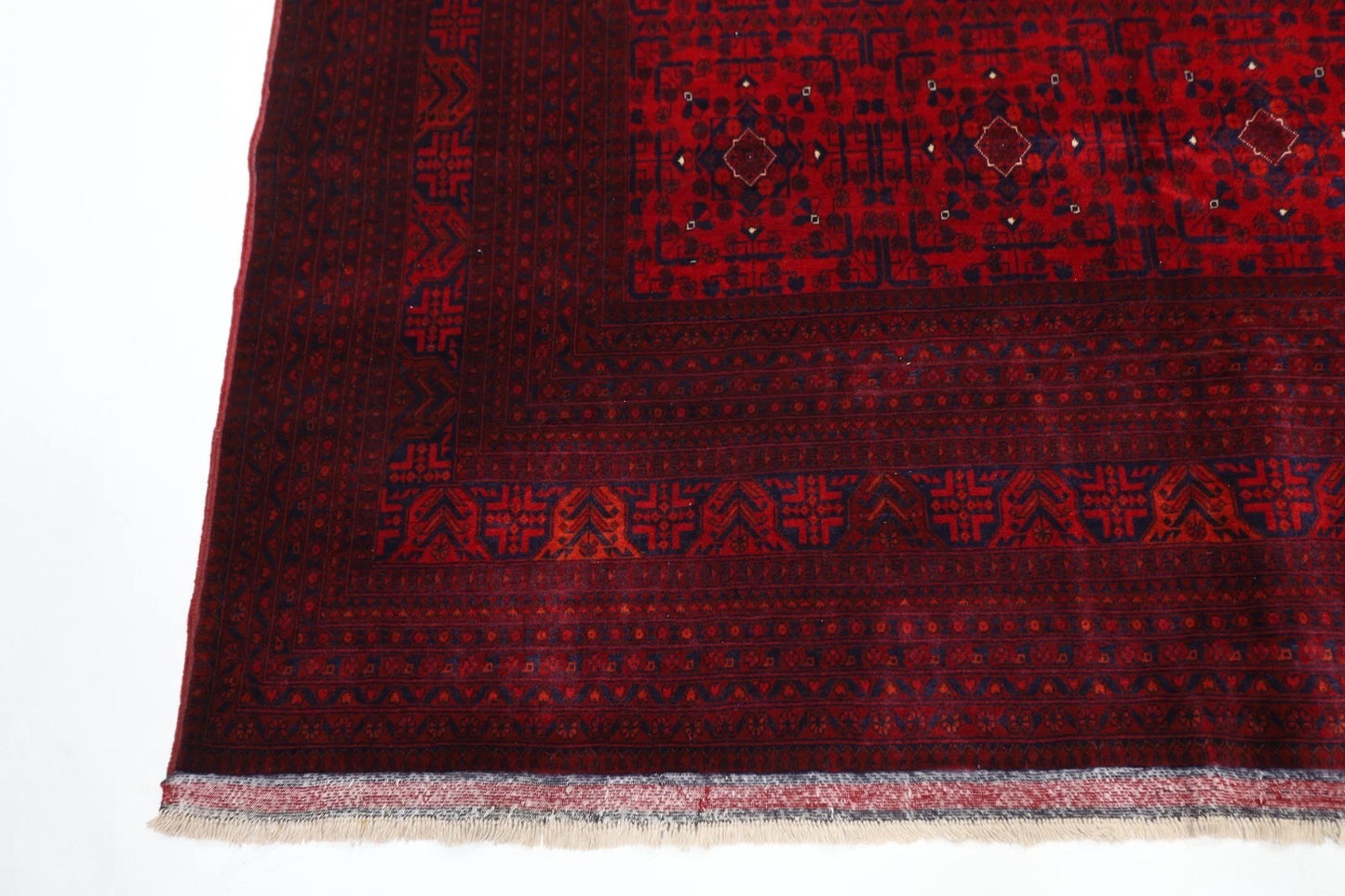 200 x 290 cm | Belgic Afghan Tribal Hand Knotted Carpet