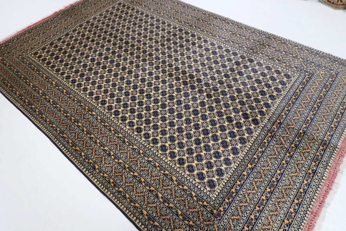 196 x 300 cm | Bokhara Afghan Tribal Hand Knotted Carpet