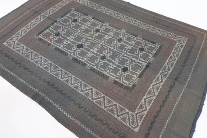 180 x 250 cm | Over Dye Afghan Tribal Hand Knotted Veg Dye Wool Carpet