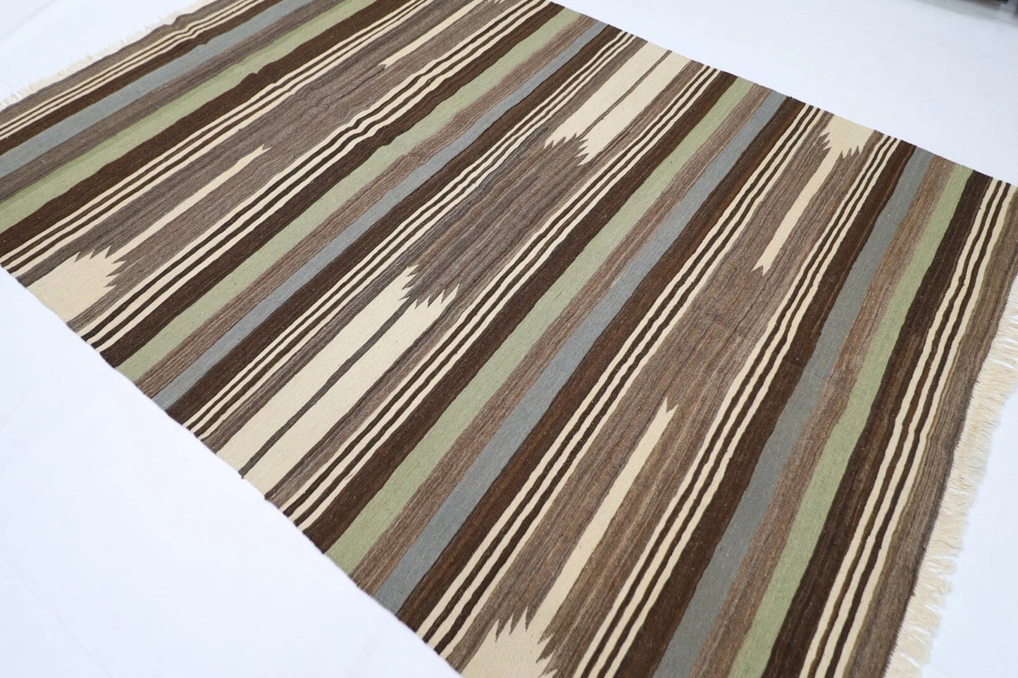 204 x 290 cm | Flat Weaved Afghan Tribal Hand Knotted Kilim