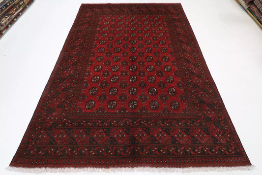 196 x 288 cm | Akja Bokhara Afghan Tribal Hand Knotted Carpet
