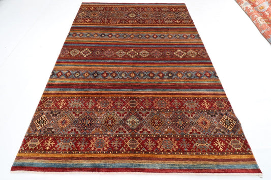 206 x 295 cm | Khorjun Afghan Tribal Hand Knotted Carpet