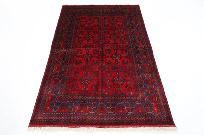 130 x 196 cm | Belgic Afghan Tribal Hand Knotted Veg Dye Wool carpet