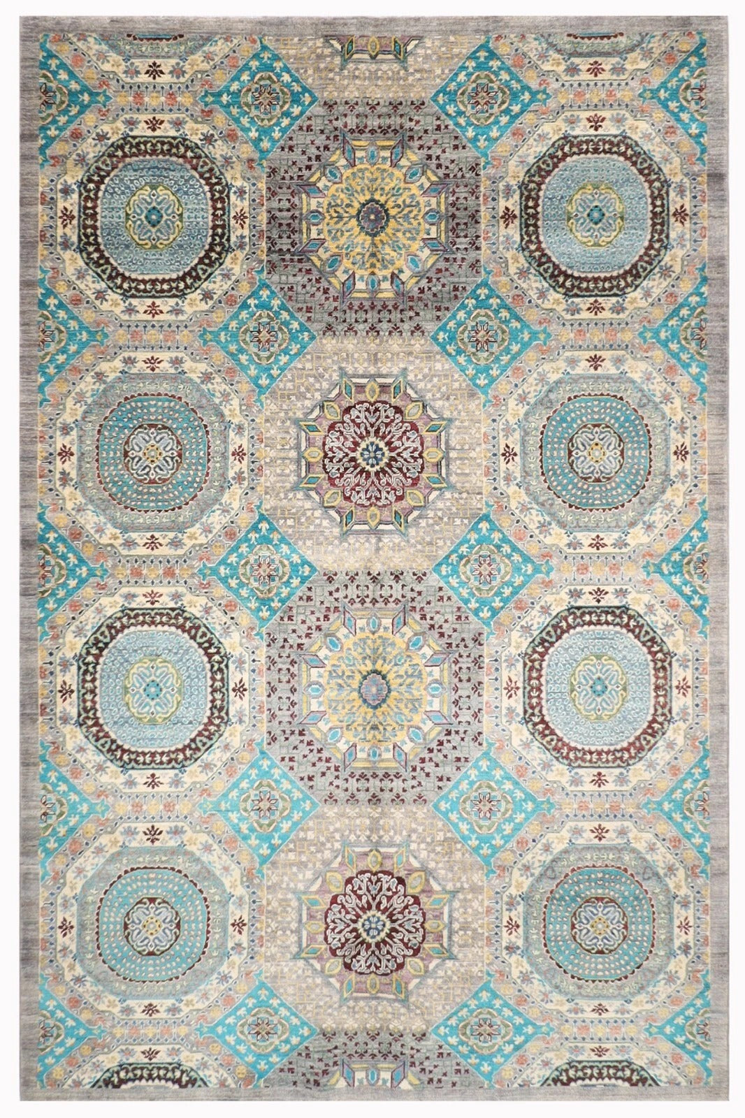 203 x 306 cm | Mamluk Afghan Tribal Hand Knotted Carpet