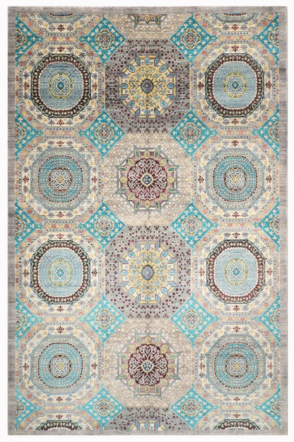 203 x 306 cm | Mamluk Afghan Tribal Hand Knotted Carpet