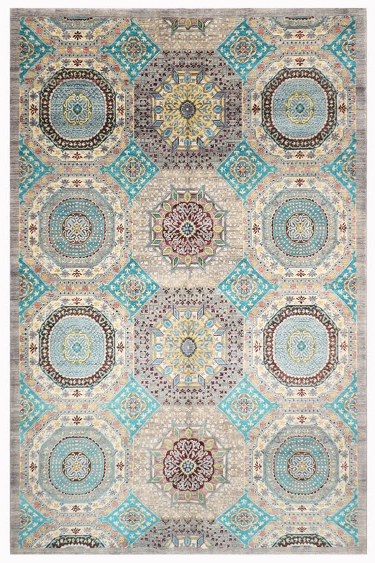 203 x 306 cm | Mamluk Afghan Tribal Hand Knotted Carpet