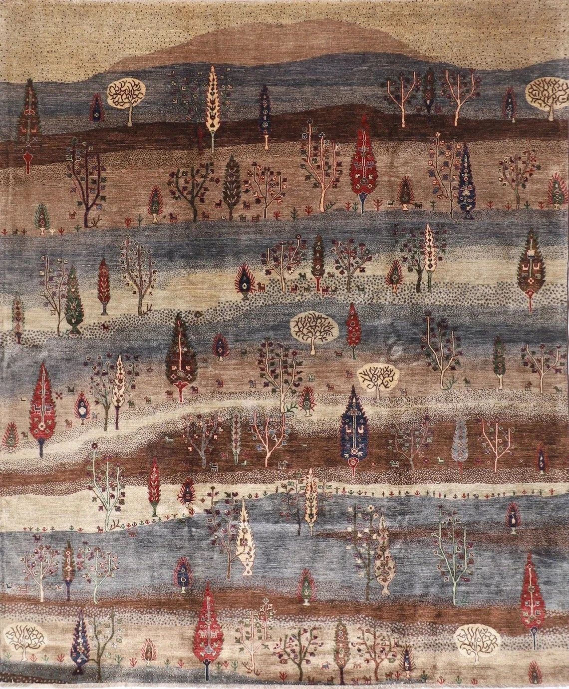 242 x 300 cm | Landscape Afghan Tribal Hand Knotted Carpet